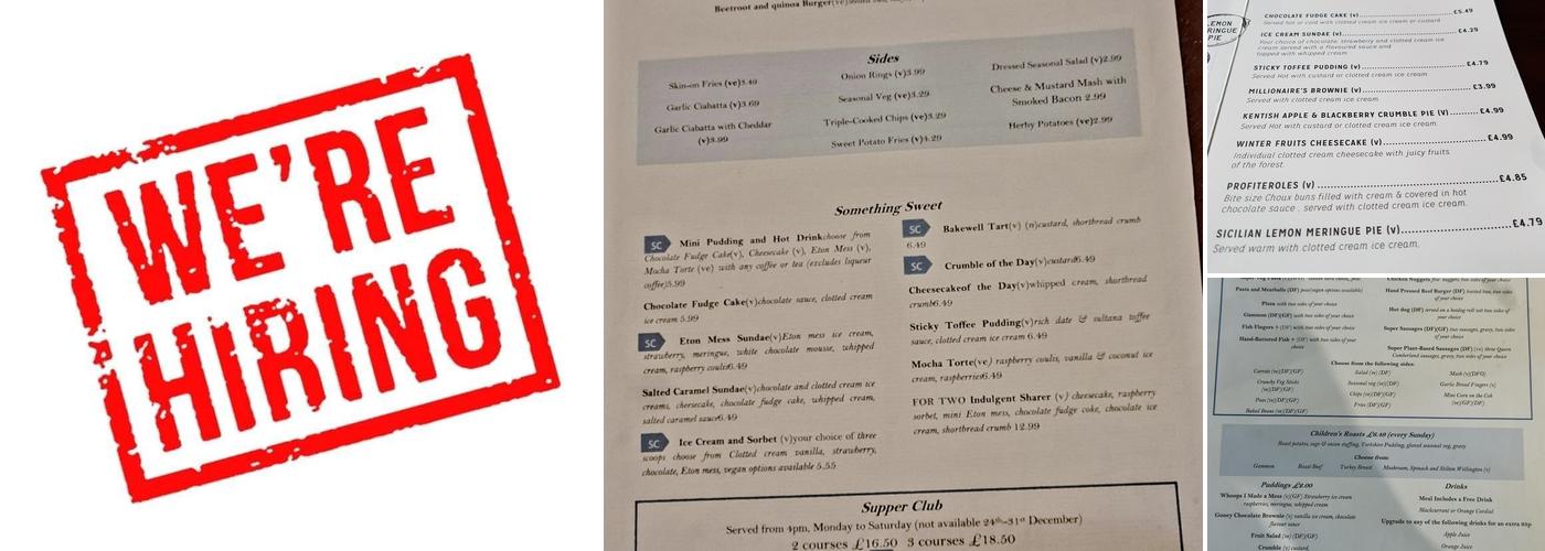 The George & Dragon Menu