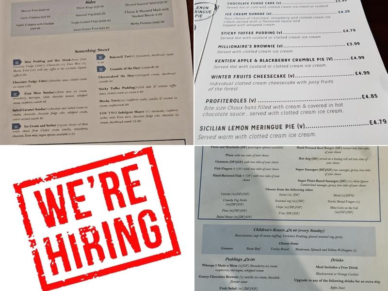 The George & Dragon Menu