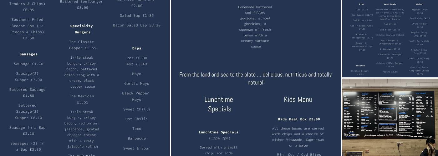 The Crescent Fernagh Menu