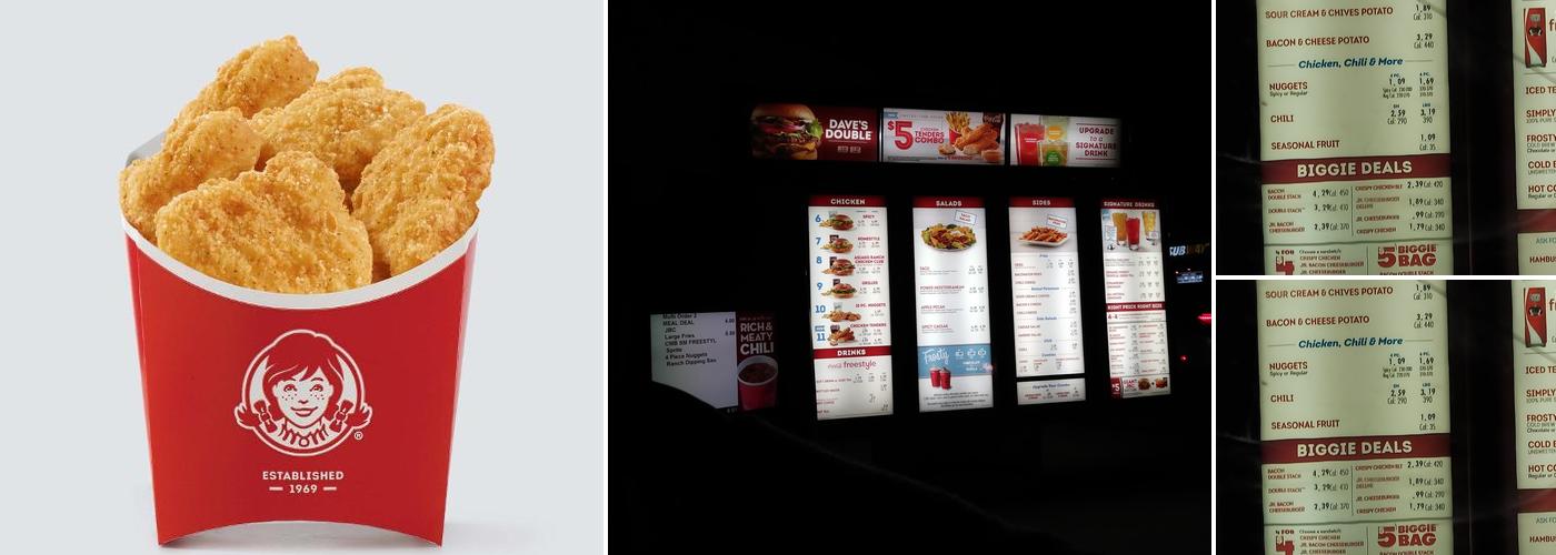 Wendy's Menu