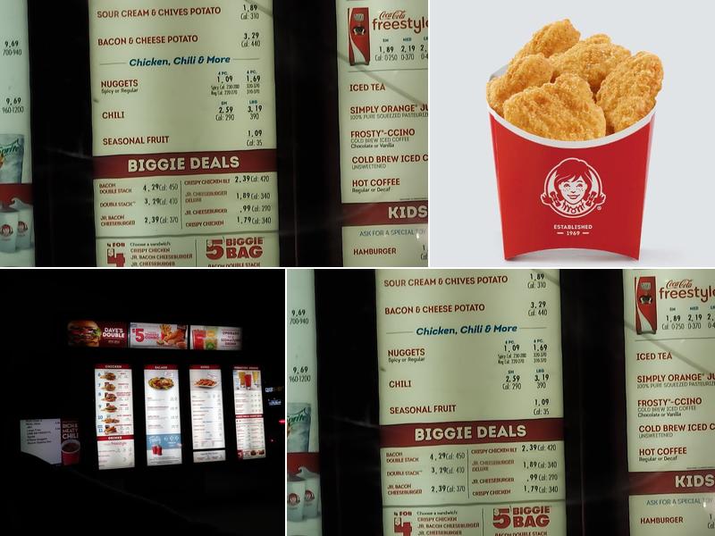 Wendy's Menu