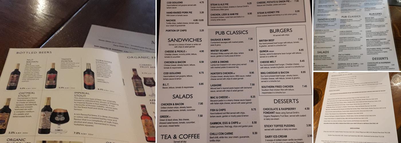 Robert Raikes's House Menu