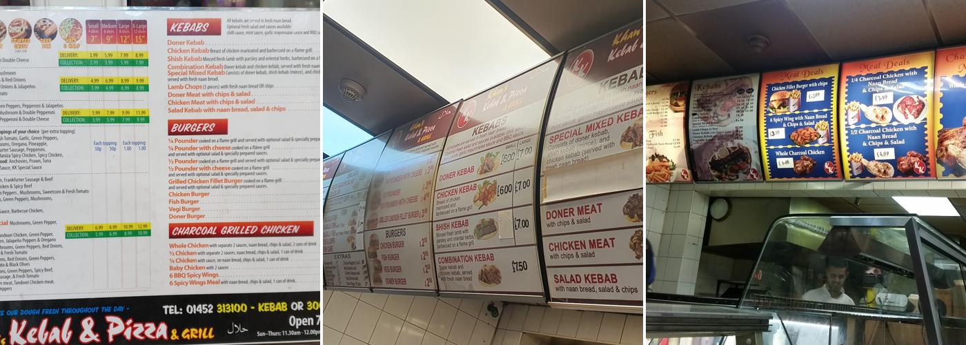 Khans Kebabs & Grill Menu