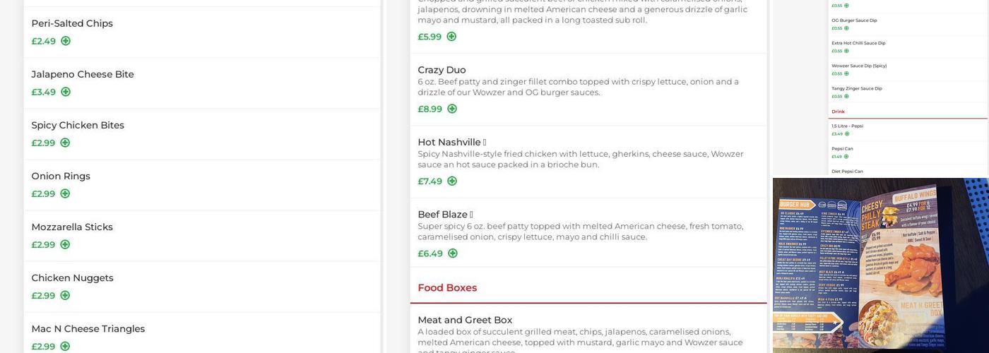 Ranchers Original Menu