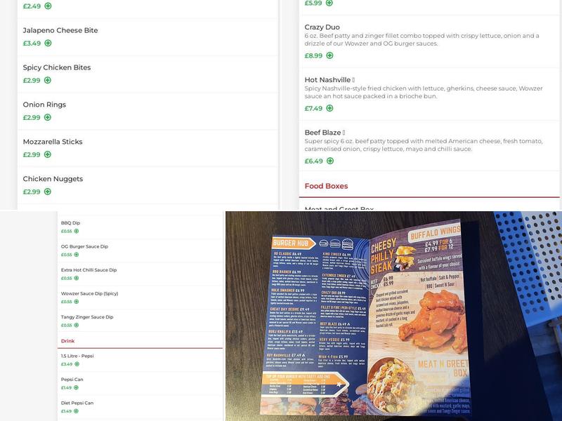 Ranchers Original Menu