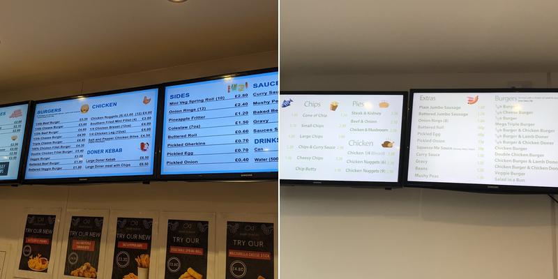 Kingsway Fish and Chips Menu