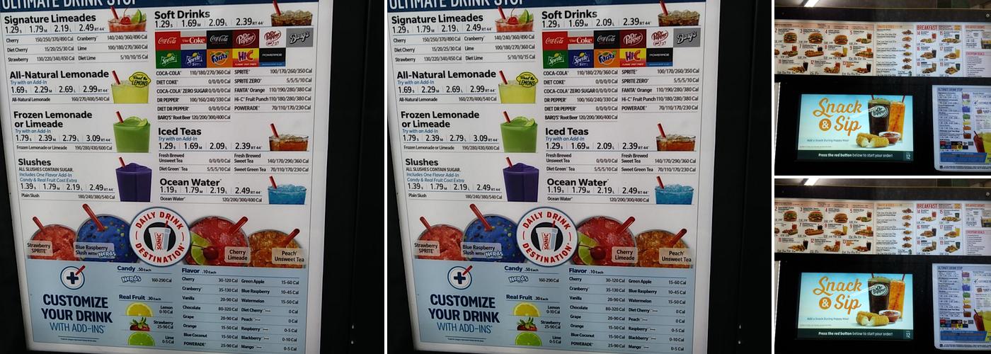 Sonic Drive-In Menu