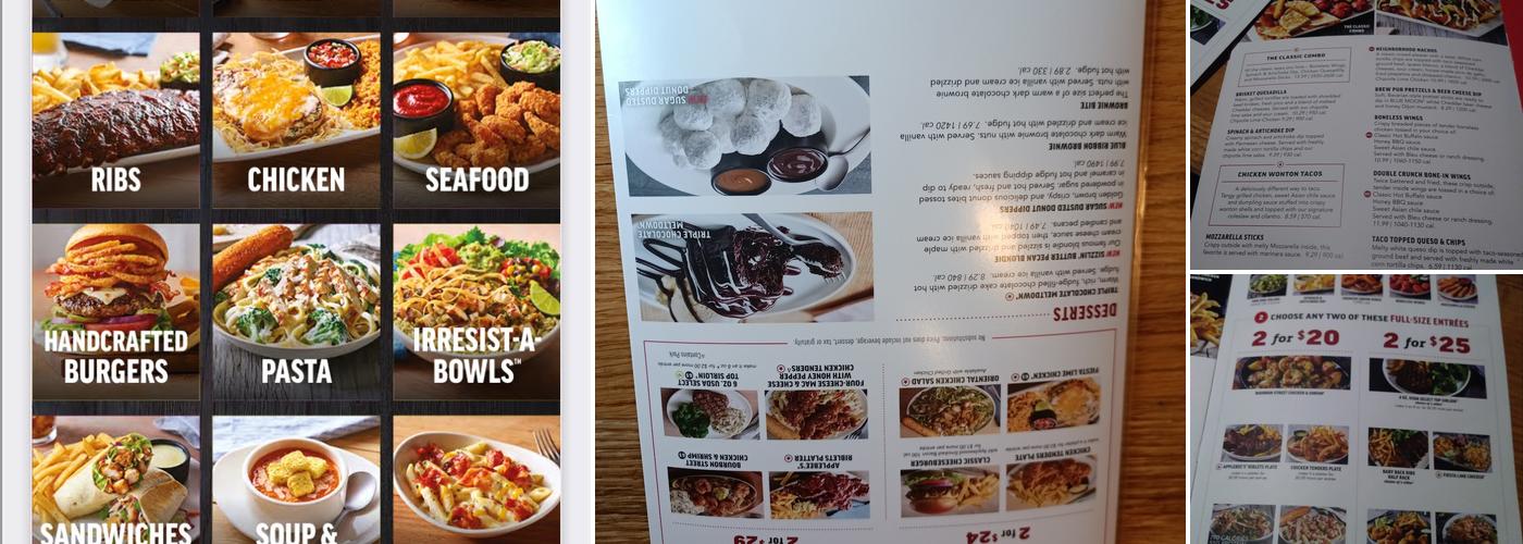 Applebee's Grill + Bar Menu