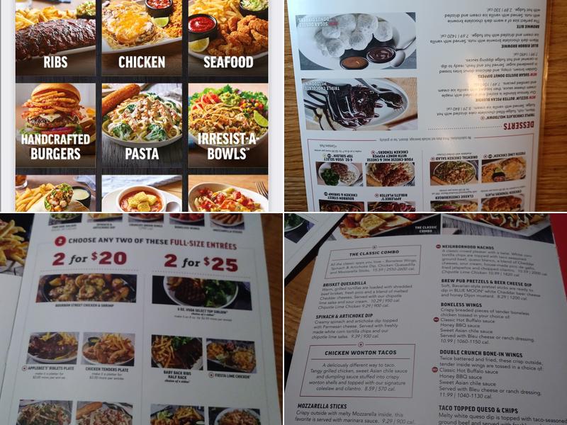 Applebee's Grill + Bar Menu