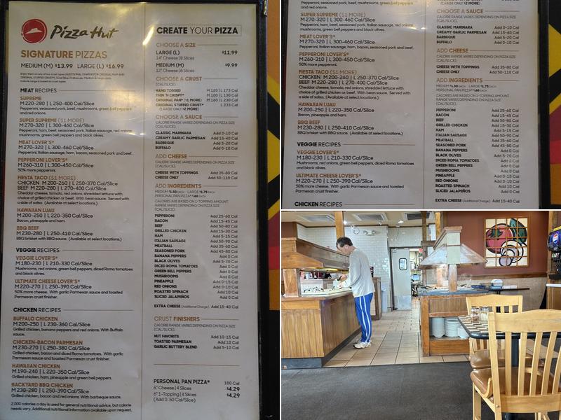 Pizza Hut Menu