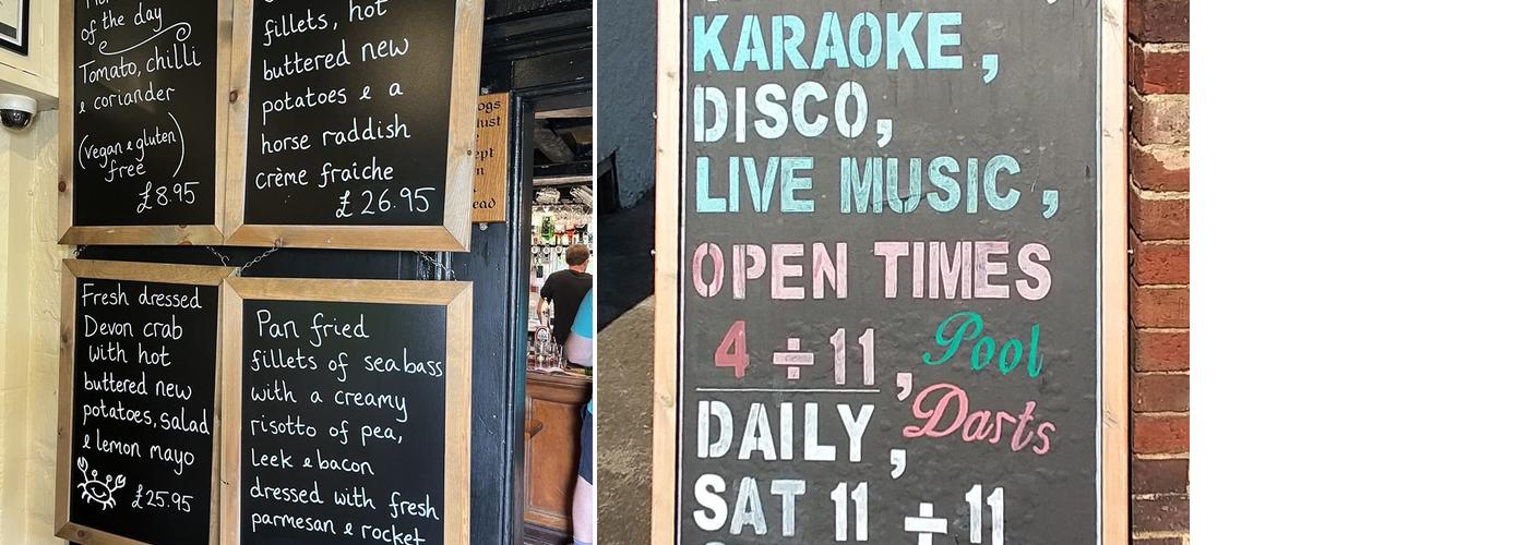 The plough inn Gloucester Menu