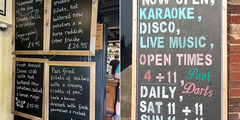 The plough inn Gloucester Menu