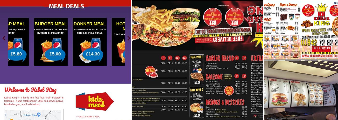 Kebab King Menu