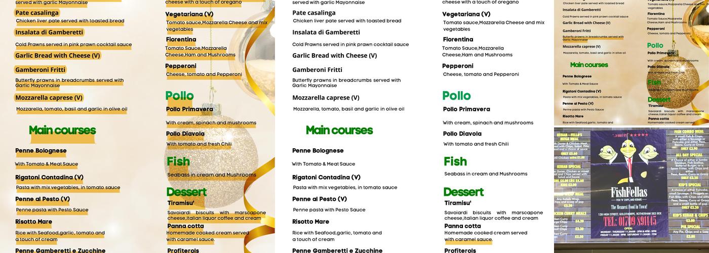 FishFellas Menu