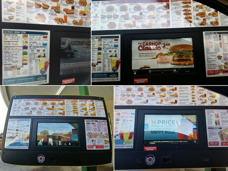 Sonic Drive-In Menu