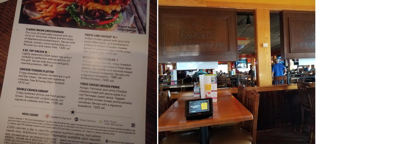 Applebee's Grill + Bar Menu