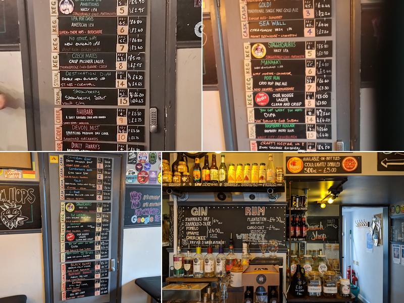 The Four-Ale Taproom Menu