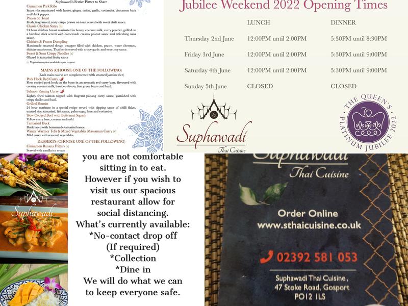 Suphawadi Thai Cuisine Menu