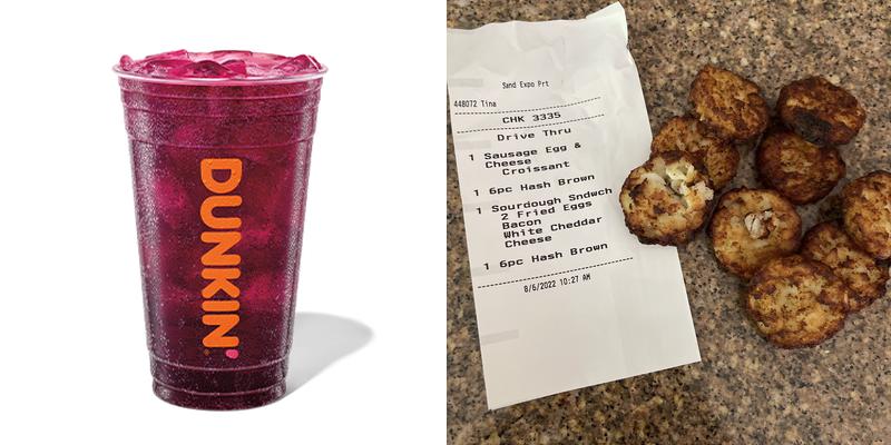 Dunkin' Menu