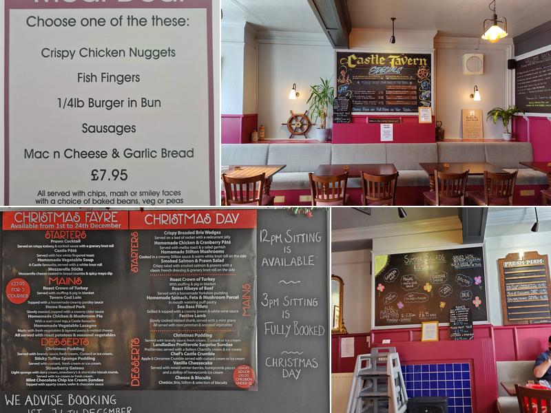 The Castle Tavern Menu