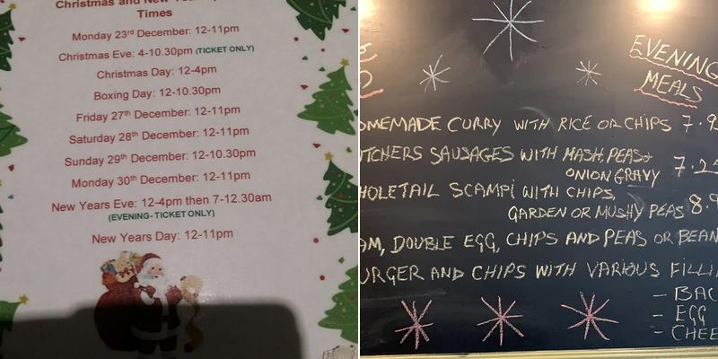 Old House At Home Menu