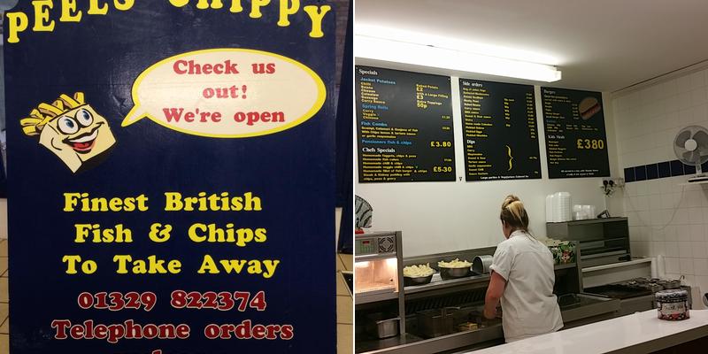 Peels Chippy Menu