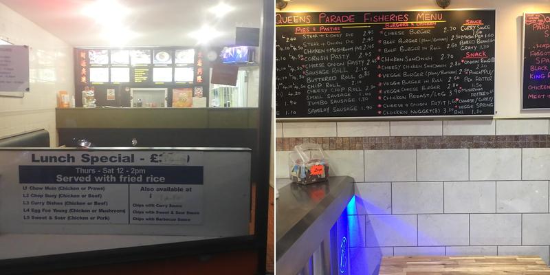 Queens Parade Kitchen Menu