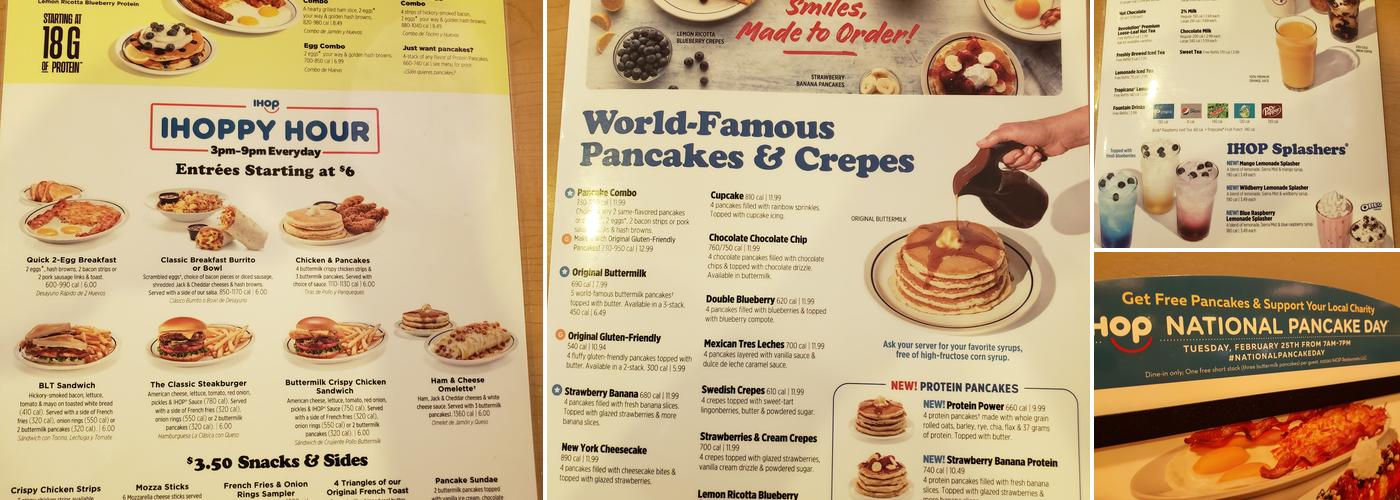 IHOP Menu