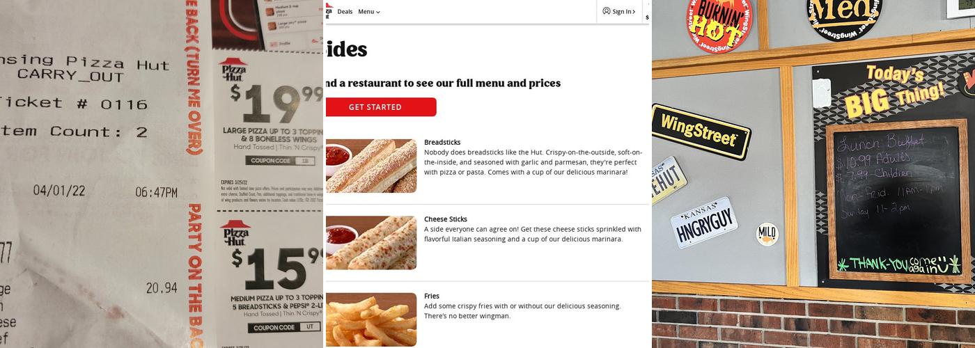Pizza Hut Menu