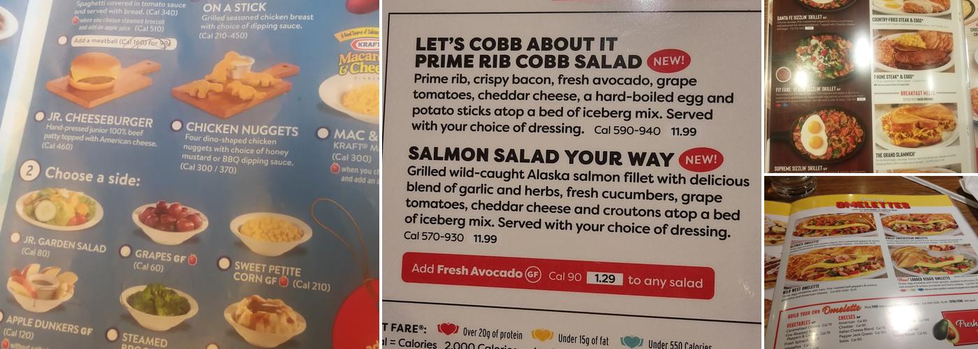 Denny's Menu