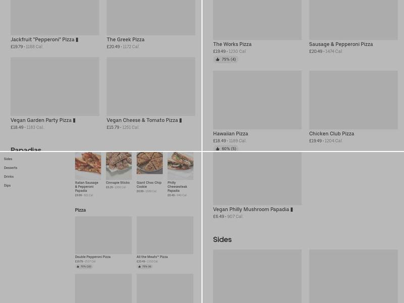 Papa Johns Pizza Menu