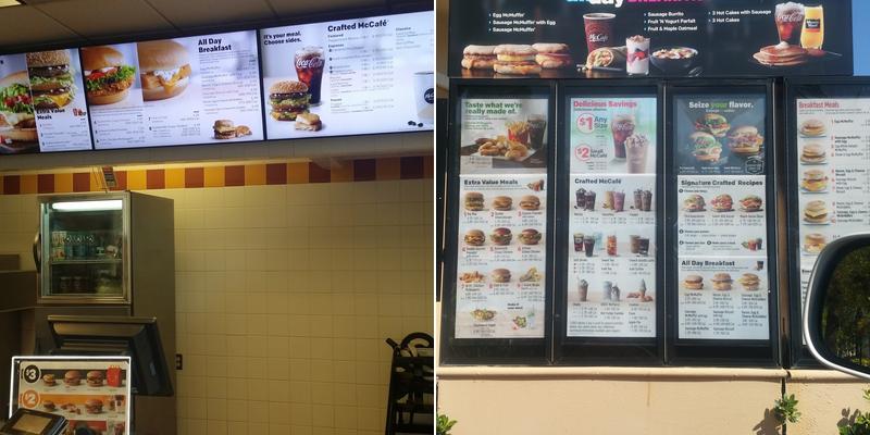 McDonald's Menu