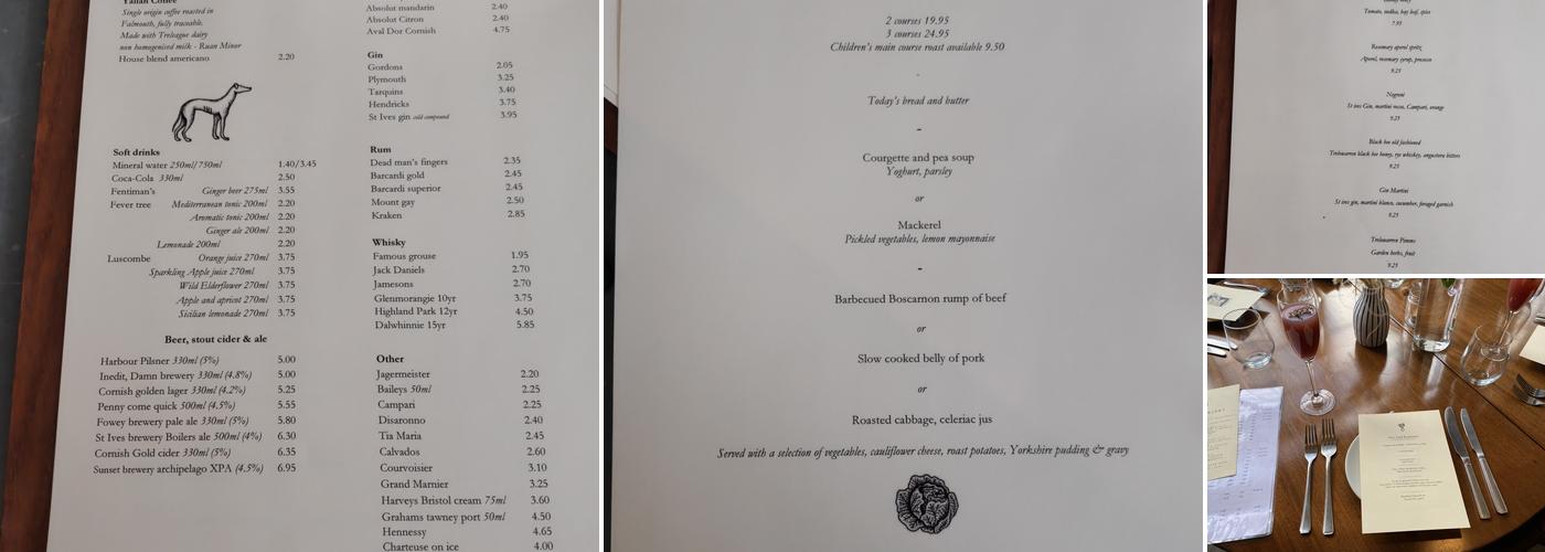 New Yard Restaurant Menu