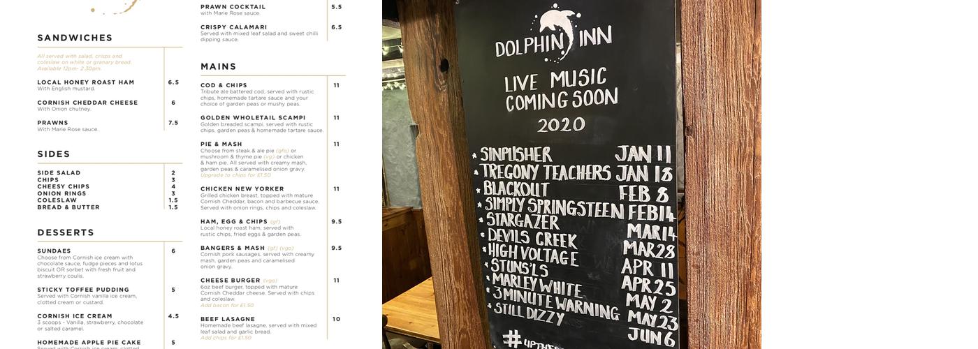 Dolphin Inn Menu