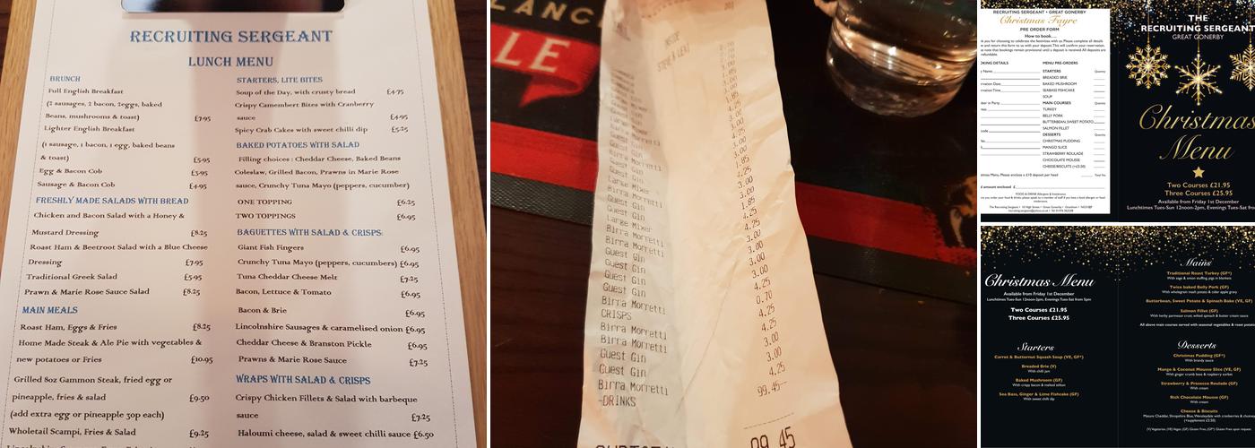 Recruiting Sergeant Menu