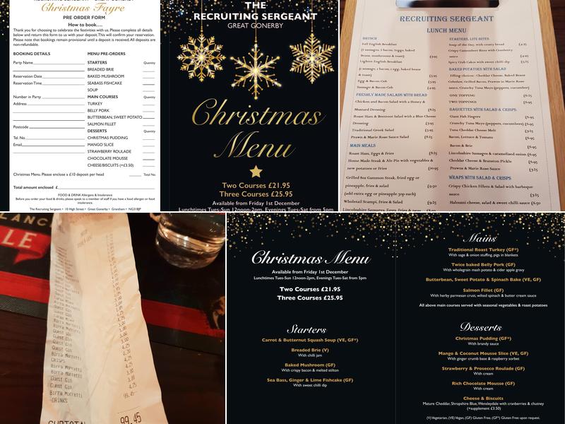 Recruiting Sergeant Menu