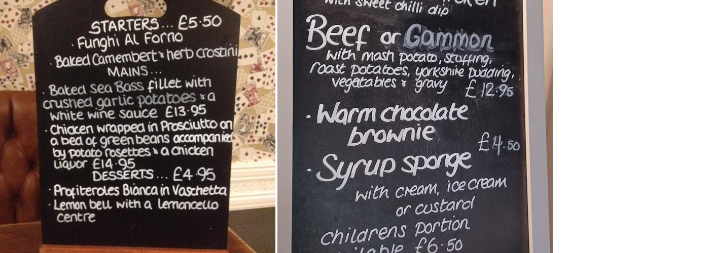 The Royal Queen Menu