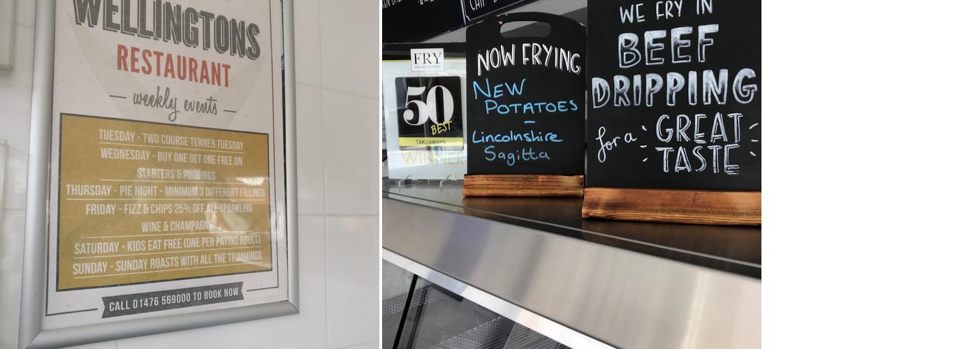 Wellies Fish And Chip Shop Menu
