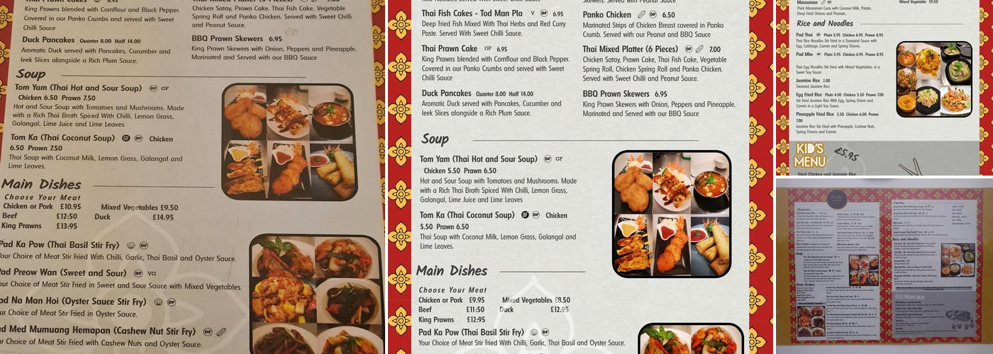 Po Pia Thai Cuisine Menu