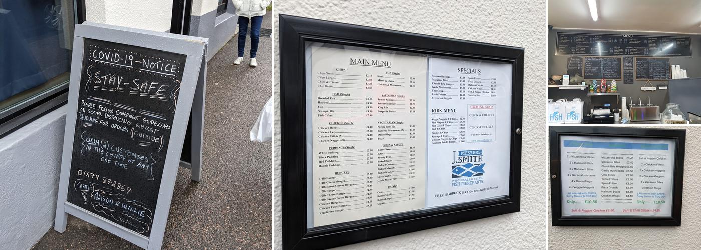 The Royal Fish Bar Menu