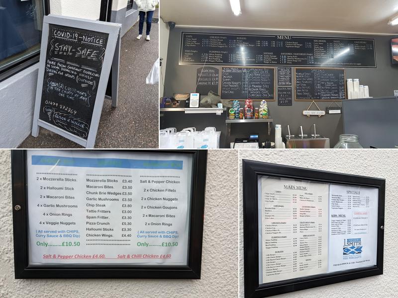 The Royal Fish Bar Menu