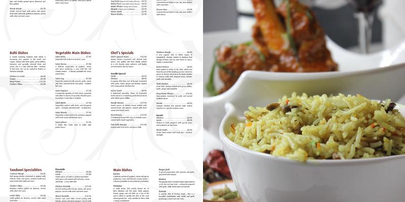 The Gandhi Restaurant Menu