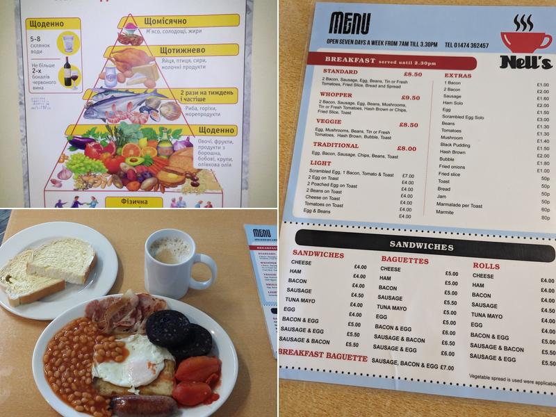 Nell's cafe Menu