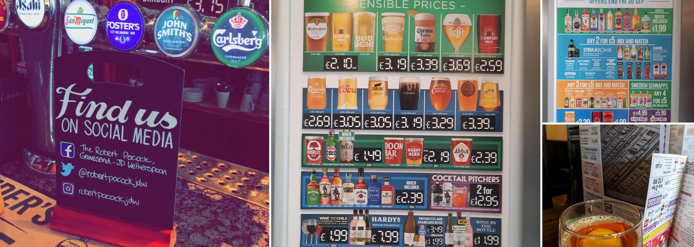 The Robert Pocock - JD Wetherspoon Menu