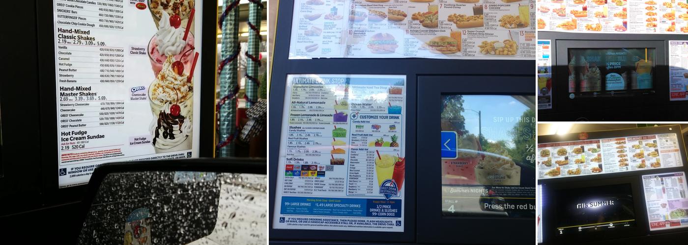 Sonic Drive-In Menu