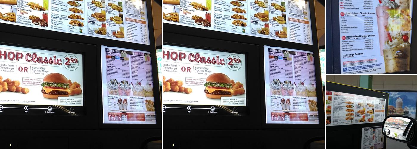 Sonic Drive-In Menu