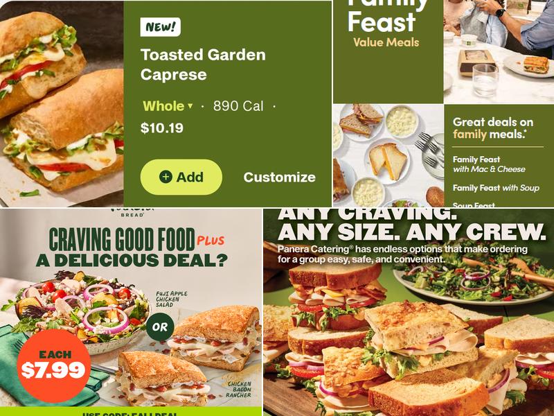 Panera Bread Menu