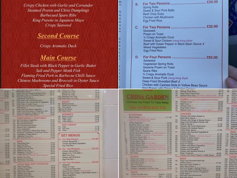 China Garden Menu