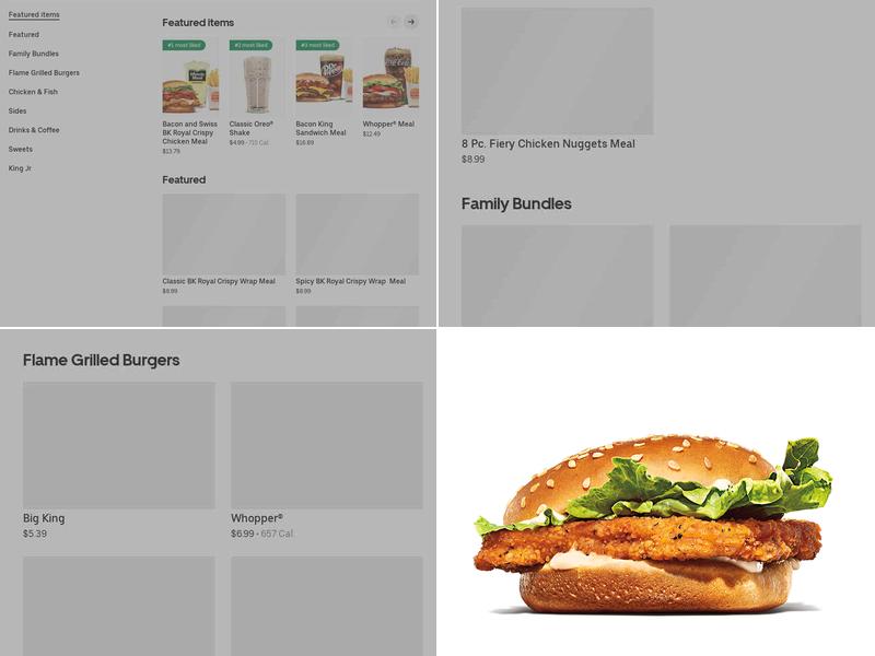 Burger King Menu