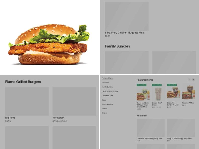 Burger King Menu